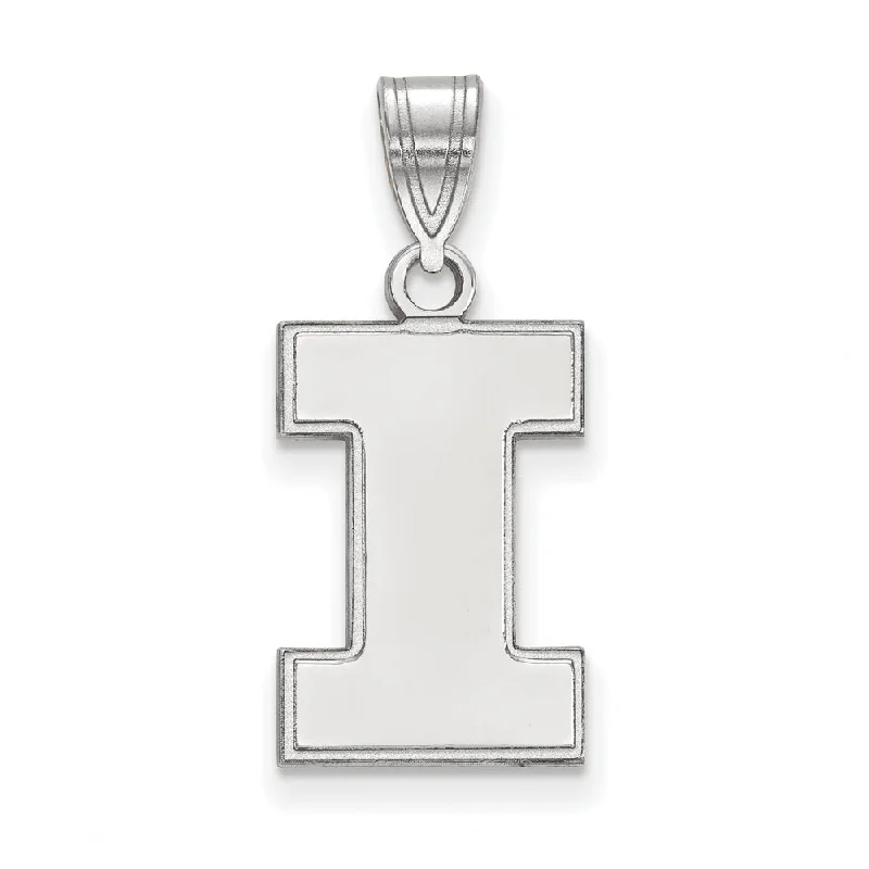 Magnetic - Closure Pendant Necklace with a Hidden Compartment for Secret KeepersSterling Silver U. of Illinois Medium Initial I Pendant Magnetic - Closure Pendant Necklace with a Hidden Compartment for Secret KeepersSterling Silver U. of Illinois Medium Initial I Pendant