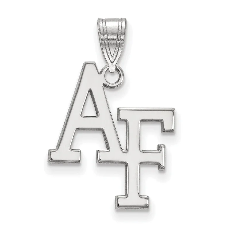Tassel - Trimmed Amethyst Pendant Necklace for Festival - GoersSterling Silver Air force Academy Large 'AF' Pendant Tassel - Trimmed Amethyst Pendant Necklace for Festival - GoersSterling Silver Air force Academy Large 'AF' Pendant