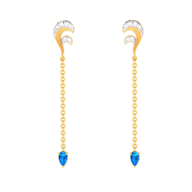 Vintage - Inspired Filigree - Worked Stud Earrings in Gold - Tone for an Antique Aesthetic18k Unique Monsoon Essential Gold Diamond Earrings For Women