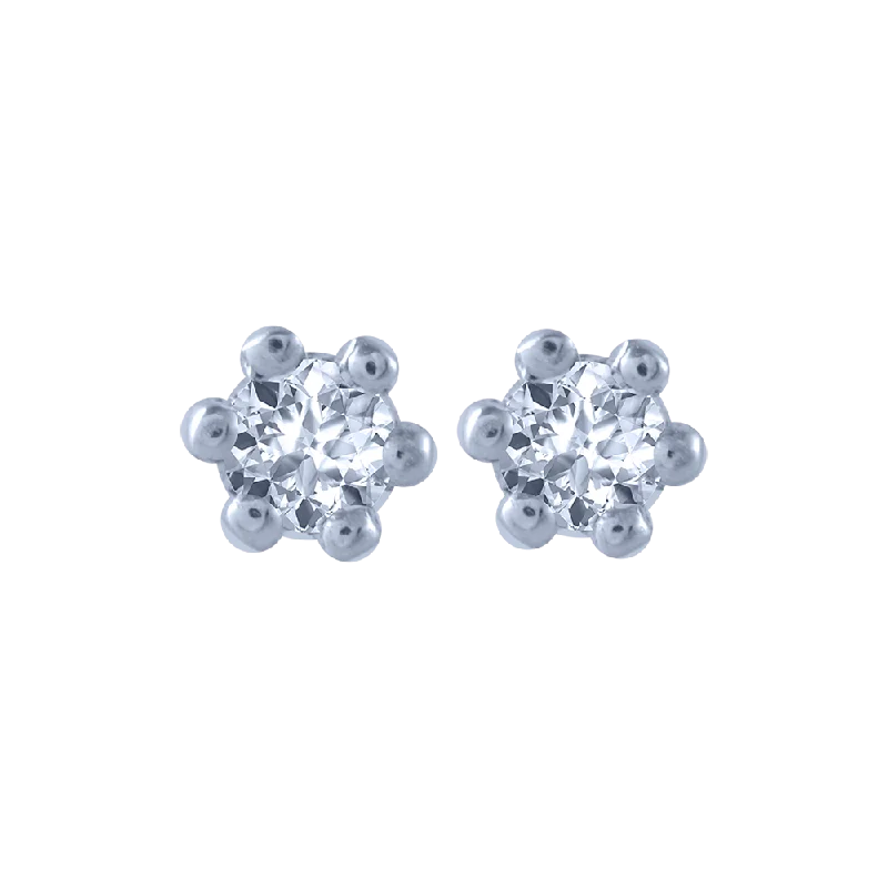 Adjustable - Back Crystal Stud Earrings in Clear for a Sparkling and Versatile Piece18KT (750) Rose Gold And Diamond Stud Earrings For Women Adjustable - Back Crystal Stud Earrings in Clear for a Sparkling and Versatile Piece18KT (750) Rose Gold And Diamond Stud Earrings For Women