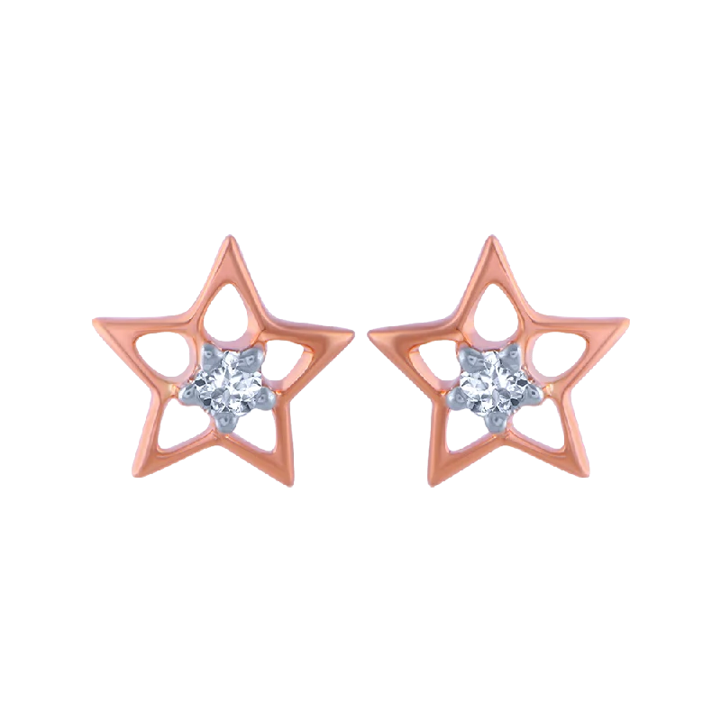 Laser - Engraved Initial Stud Earrings in Silver for a Personalized and Customized Accessory18KT (750) Rose Gold And Diamond Stud Earrings For Women Laser - Engraved Initial Stud Earrings in Silver for a Personalized and Customized Accessory18KT (750) Rose Gold And Diamond Stud Earrings For Women