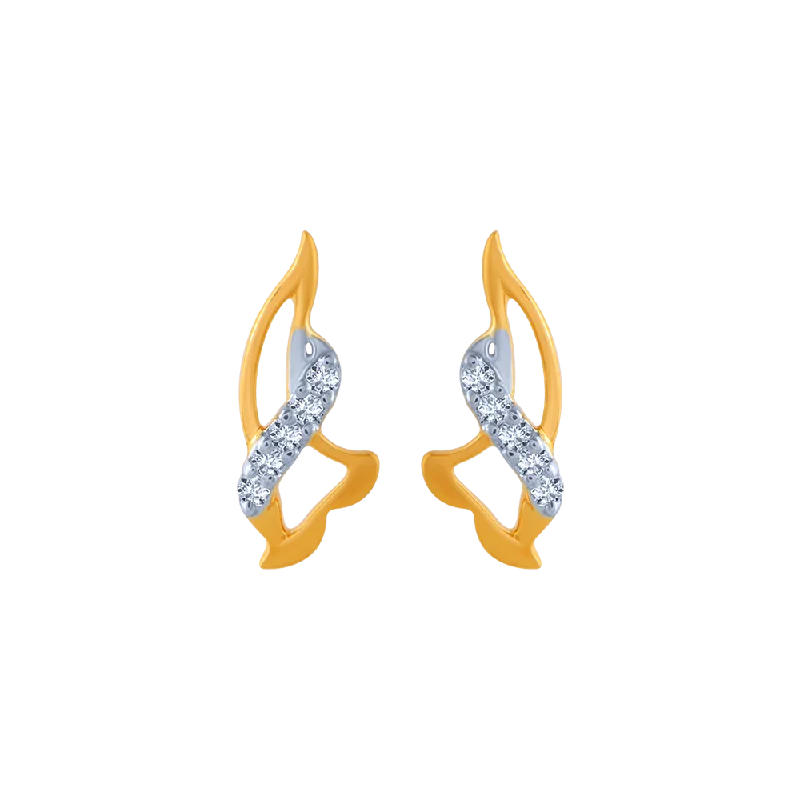 Handmade Polymer Clay Floral Stud Earrings in Pastel Shades for a Bohemian Vibe18KT (750) Yellow Gold And Diamond Stud Earrings For Women Handmade Polymer Clay Floral Stud Earrings in Pastel Shades for a Bohemian Vibe18KT (750) Yellow Gold And Diamond Stud Earrings For Women