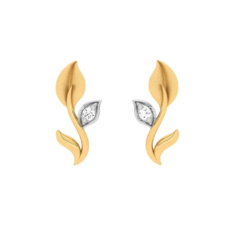 14K Gold Plated Heart - Shaped Stud Earrings for a Romantic and Feminine Look18KT Gold And Diamond Earrings That You Looked For So Long 14K Gold Plated Heart - Shaped Stud Earrings for a Romantic and Feminine Look18KT Gold And Diamond Earrings That You Looked For So Long