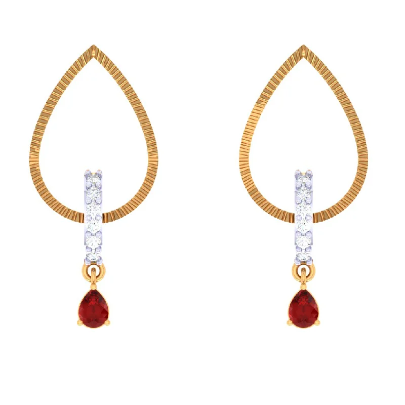 Multicolored Bead - Embellished Stud Earrings in Turquoise and Coral for a Tropical Look18KT Stone Studded Dazzling Gold And Diamond Earrings Multicolored Bead - Embellished Stud Earrings in Turquoise and Coral for a Tropical Look18KT Stone Studded Dazzling Gold And Diamond Earrings