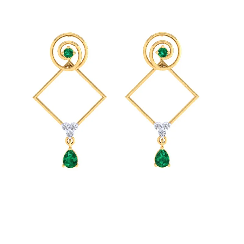 Two - Tone Gold and Silver Plated Clover Stud Earrings for a Lucky and Stylish SymbolSpiral Triangle Earrings Two - Tone Gold and Silver Plated Clover Stud Earrings for a Lucky and Stylish SymbolSpiral Triangle Earrings